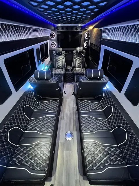 Jet Sprinter captain chairs and table, photo 42 of 75, Sprinter Service NYC