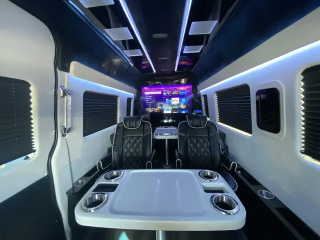 Jet Sprinter captain chairs and table, photo 50 of 75, Sprinter Service NYC