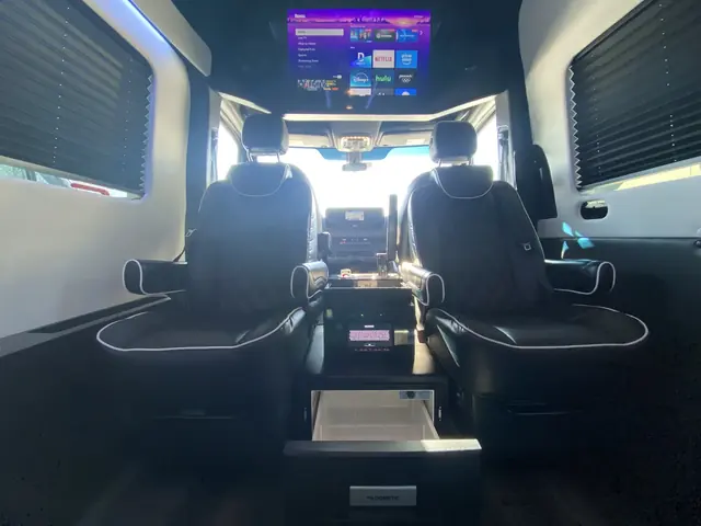 Jet Sprinter captain chairs and table, photo 51 of 75, Sprinter Service NYC