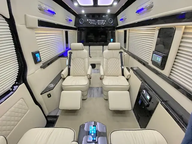 Jet Sprinter captain chairs and table, photo 52 of 75, Sprinter Service NYC