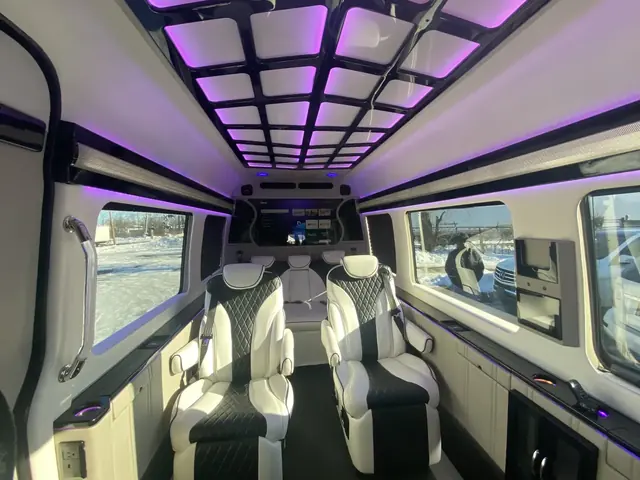 Jet Sprinter captain chairs and table, photo 59 of 75, Sprinter Service NYC