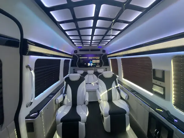 Jet Sprinter captain chairs and table, photo 73 of 75, Sprinter Service NYC