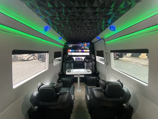 Jet Sprinter captain chairs and table, photo 74 of 75, Sprinter Service NYC