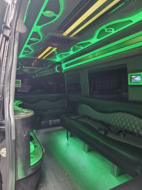 Limo Sprinter lounge seating, photo 2 of 15, Sprinter Service NYC