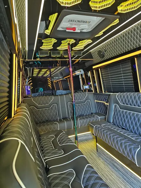 Limo Sprinter lounge seating, photo 4 of 15, Sprinter Service NYC