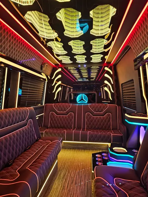 Limo Sprinter lounge seating, photo 6 of 15, Sprinter Service NYC