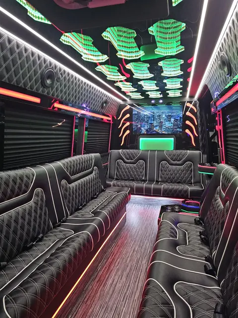 Limo Sprinter lounge seating, photo 7 of 15, Sprinter Service NYC