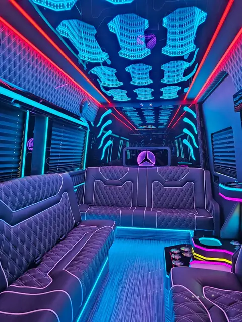 Limo Sprinter lounge seating, photo 8 of 15, Sprinter Service NYC