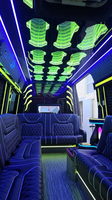Limo Sprinter lounge seating, photo 11 of 15, Sprinter Service NYC