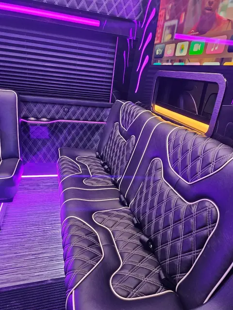 Limo Sprinter lounge seating, photo 12 of 15, Sprinter Service NYC
