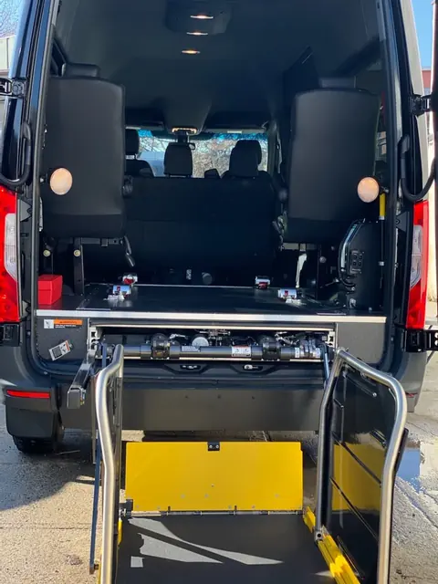 Wheelchair-accessible (ADA/WAV) Sprinter cabin and lift, photo 9 of 10, Sprinter Service NYC